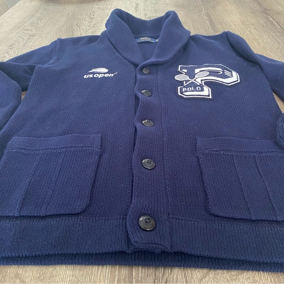 Polo Ralph Lauren US Open Cotton Cardigan RARE Sweater - Picture 9 of 16